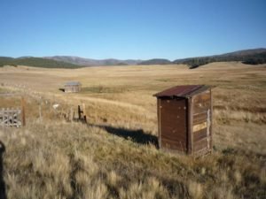 Valle San Antonio cabin’s outhouse