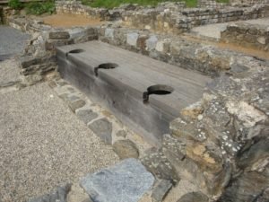 Public Outhouse holes in Vienne, France