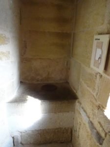 Castle "Inside" outhouse in Perigord France